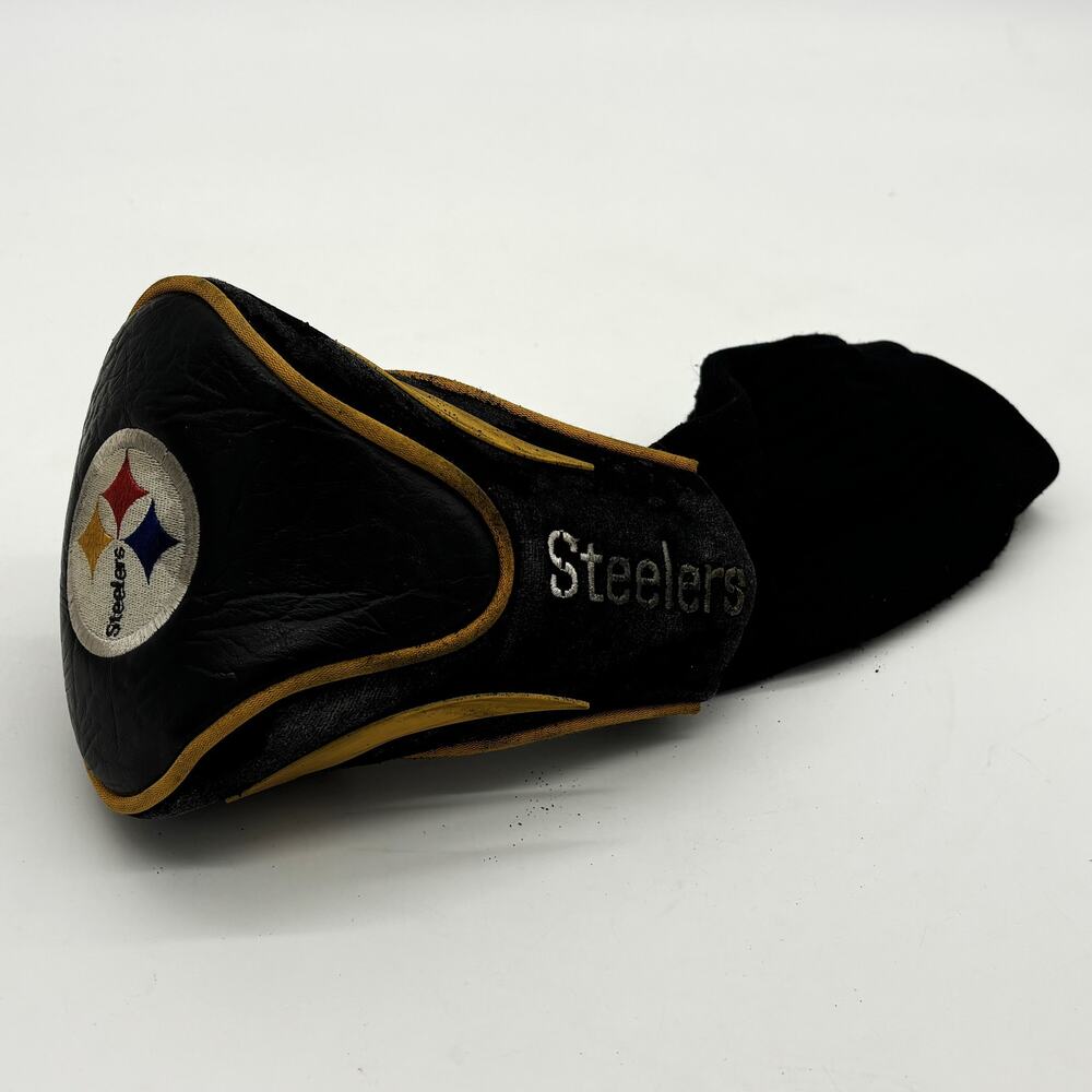 Vtg Pittsburgh Steelers Super Bowl X Golf Club Head Cover Golfing Wood Driver